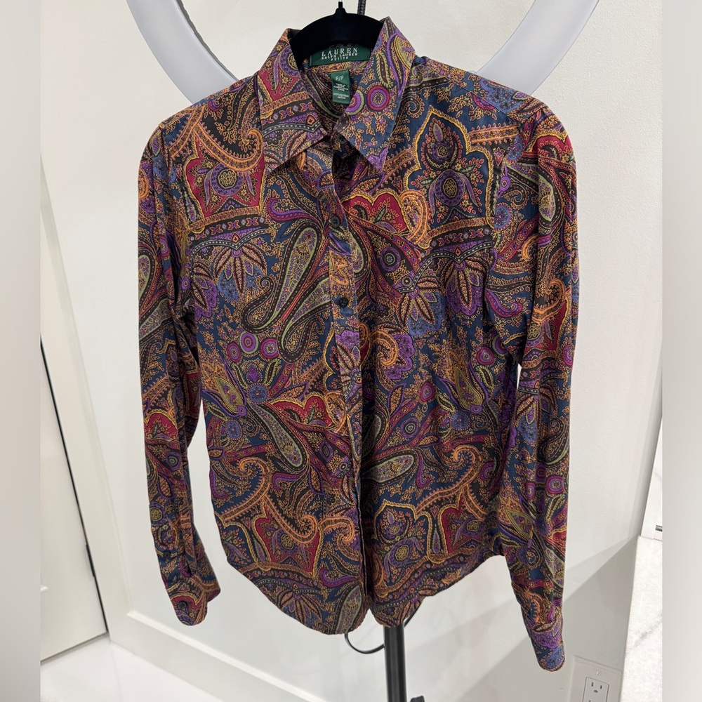 Ralph Lauren Multicolor Paisley Woman’s Shirt Size PP